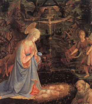 Filippino Lippi : The Adoration of the Infant Jesus